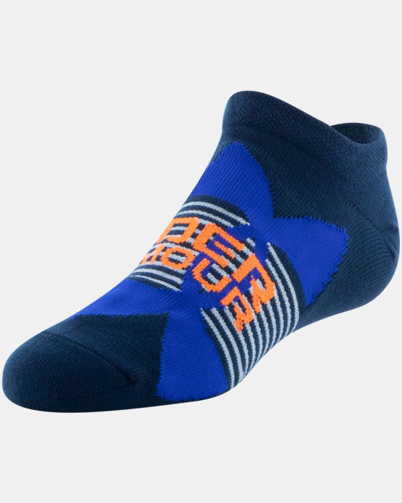 Boys' UA Essential Lite No-Show Socks 6-Pack, Blue, pdpMainDesktop image number 6